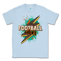 Dusty Blue Football Vibes Classic Tee - HowdyJamesFarm