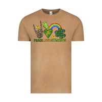 Peace Love Shamrock  St. Patrick's Day Vintage Tee | Teevron