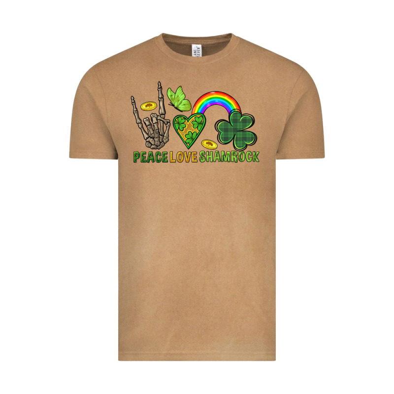 Peace Love Shamrock  St. Patrick's Day Vintage Tee by CowGirlArtShop | Teevron
