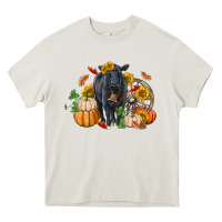 Cream Fall black angus Heavy Core Tee - RanaPortraitStore
