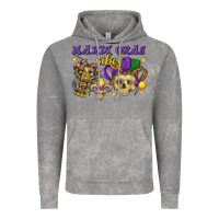 Cloud Rock Mardi Gras vibes skull Vintage Hoodie - FaDigitalArtStudio