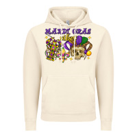 Vintage Artic Mardi Gras vibes skull Vintage Hoodie - FaDigitalArtStudio