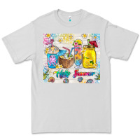 Dove Grey hello summer coffee cups Premium Tee - TumblerDesignByShophia