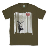 Army Green banksy balloon girl cute Classic Tee - maiPhamDesign