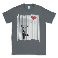 Charcoal Heather banksy balloon girl cute Classic Tee - maiPhamDesign