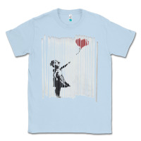 Dusty Blue banksy balloon girl cute Classic Tee - maiPhamDesign