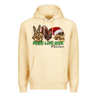 Pina Colada Peace Love Rock Christmas Premium Hoodie - CowhideDigitalArt