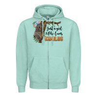 Seafoam just a girl who loves koalas Zipper Hoodie - BarkalooDesign
