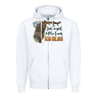 White just a girl who loves koalas Zipper Hoodie - BarkalooDesign
