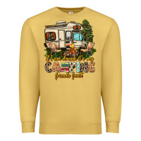 Antique Gold if i am drunk its my camping friends fault Premium Sweatshirt - AdoDesignShop