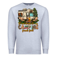Heather Grey if i am drunk its my camping friends fault Premium Sweatshirt - AdoDesignShop