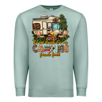 Seafoam if i am drunk its my camping friends fault Premium Sweatshirt - AdoDesignShop