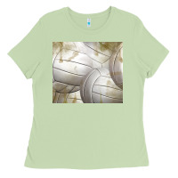 Matcha distressed volleyball pattern Ladies Tee - TumblerDesignByShophia