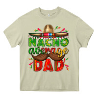 Mossy Nacho Average Dad with Mustache Heavy Core Tee - texasbilliewilder