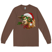 Chestnut christmas goat Long Sleeve Tee - RanaPortraitStore