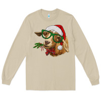 Mushroom christmas goat Long Sleeve Tee - RanaPortraitStore