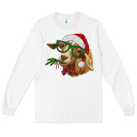 White christmas goat Long Sleeve Tee - RanaPortraitStore