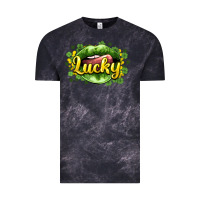 Cloud Black St. Patrick's Day lips lucky Vintage Tee - HowdyJamesFarm