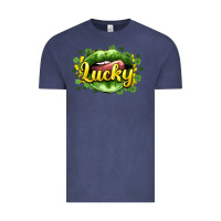 Vintage Denim St. Patrick's Day lips lucky Vintage Tee - HowdyJamesFarm