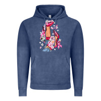 Vintage Denim Cancer high heels Breast Cancer Vintage Hoodie - FaDigitalArtStudio