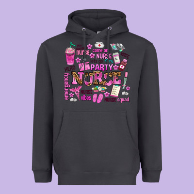 Come On Nurse Lets Go Party Heavyweight Hoodie Designed By Adodesignshop