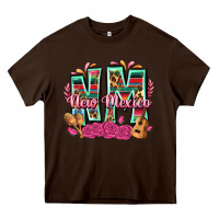 Chocolate Brown New Mexico Heavy Core Tee - texasbilliewilder