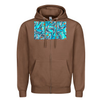 Chestnut humpback whale cup Zipper Hoodie - BarkalooDesign