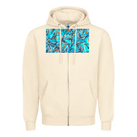 Sandshell humpback whale cup Zipper Hoodie - BarkalooDesign