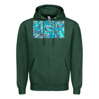 Sports Green humpback whale cup Zipper Hoodie - BarkalooDesign