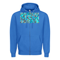 True Royal humpback whale cup Zipper Hoodie - BarkalooDesign