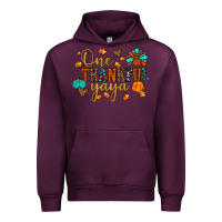 Mauve Wine one thankful yaya Urban Hoodie - JahusDesignShop