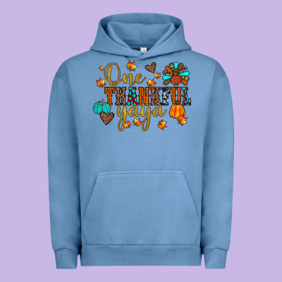 One Thankful Yaya Urban Hoodie Designed By Jahusdesignshop