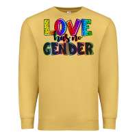 Antique Gold love has no gender Premium Sweatshirt - AdoDesignShop