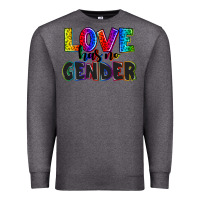 Charcoal Heather love has no gender Premium Sweatshirt - AdoDesignShop