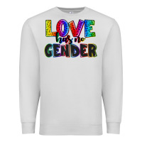 Dove Grey love has no gender Premium Sweatshirt - AdoDesignShop