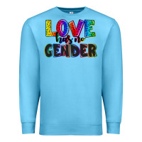 Ocean Blue love has no gender Premium Sweatshirt - AdoDesignShop