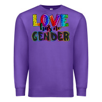 Purple love has no gender Premium Sweatshirt - AdoDesignShop