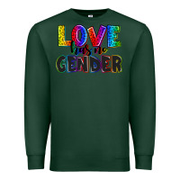 Sports Green love has no gender Premium Sweatshirt - AdoDesignShop
