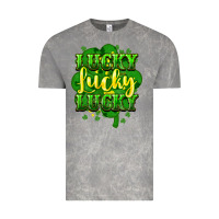 Cloud Rock lucky lucky lucky clover St. Patrick's Vintage Tee - HowdyJamesFarm