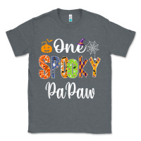 Charcoal Heather grandpa family halloween matching shirts, one spooky papaw t shirt Classic Tee - maiPhamDesign