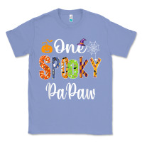 Colony Blue grandpa family halloween matching shirts, one spooky papaw t shirt Classic Tee - maiPhamDesign