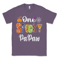 Lavender grandpa family halloween matching shirts, one spooky papaw t shirt Classic Tee - maiPhamDesign