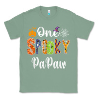 Sage grandpa family halloween matching shirts, one spooky papaw t shirt Classic Tee - maiPhamDesign