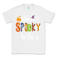 White grandpa family halloween matching shirts, one spooky papaw t shirt Classic Tee - maiPhamDesign