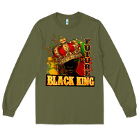 Army Green Future black king Long Sleeve Tee - FaDigitalArtStudio