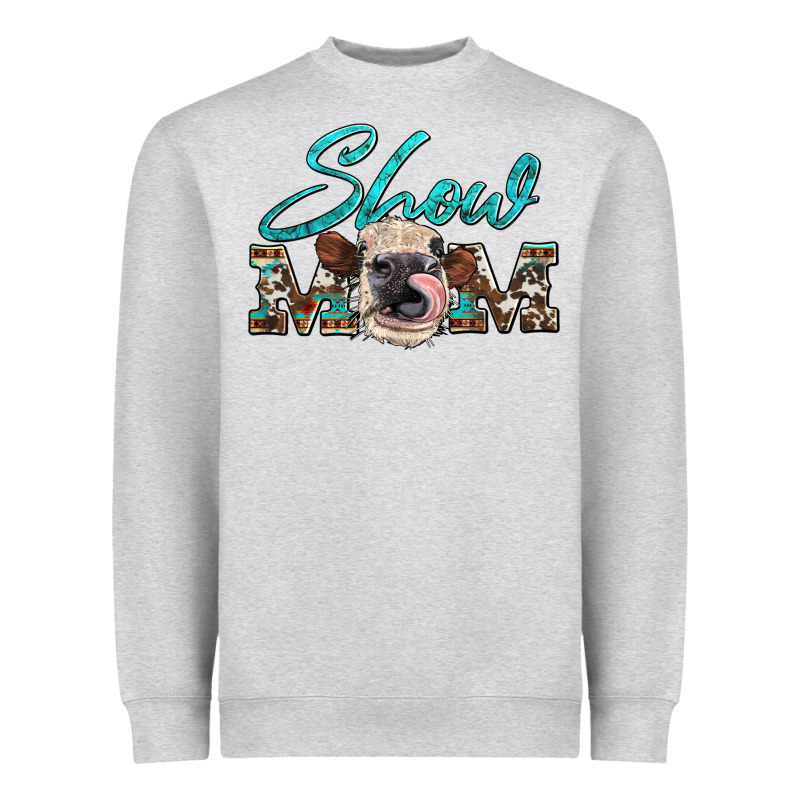 Show Mom Aztec Cowhide Heifer Heavyweight Sweatshirt by Artiststas | Teevron