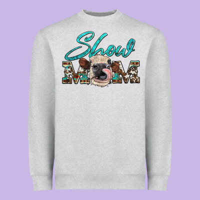 Show Mom Aztec Cowhide Heifer Heavyweight Sweatshirt Designed By Artiststas