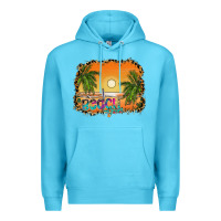 Ocean Blue beach vibes Premium Hoodie - CowhideDigitalArt