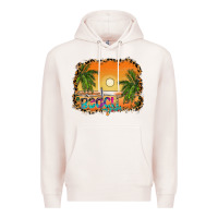 Pale Pink beach vibes Premium Hoodie - CowhideDigitalArt