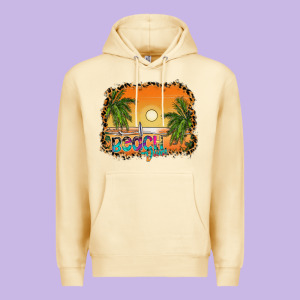 Beach Vibes Premium Hoodie Designed By Cowhidedigitalart